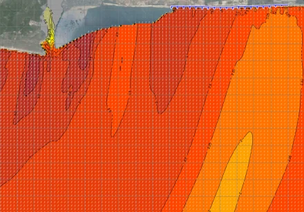 Nearshore wave study (SWAN) for the Eko Atlantic City project, Nigeria.